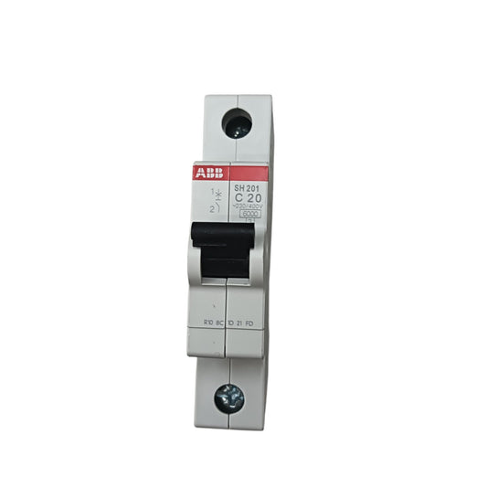 ABB 20A 1 Pole Miniature Circuit Breaker MCB 6KAIC 220V SH201-C20