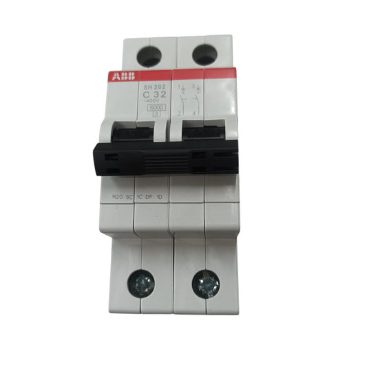 ABB 32A 2 Pole Miniature Circuit Breaker MCB 6KAIC 220V SH202-C32