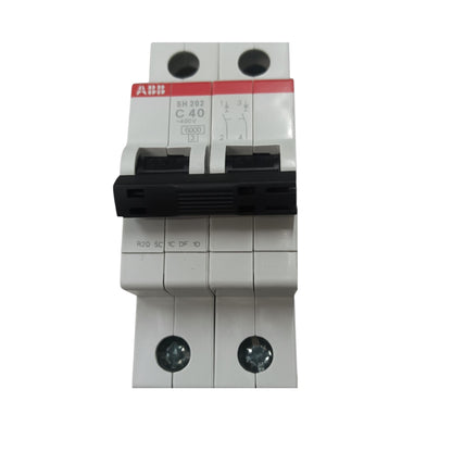ABB 40A 2 Pole Miniature Circuit Breaker MCB 6KAIC 220V SH202-C40