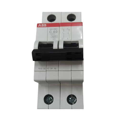 ABB 40A 2 Pole Miniature Circuit Breaker MCB 6KAIC 220V SH202-C40