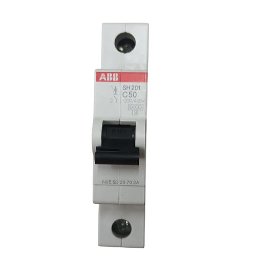 ABB 50A 1 Pole Miniature Circuit Breaker MCB 6KAIC 220V SH201-C50