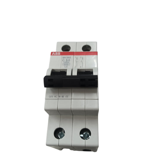 ABB 50A 2 Pole Miniature Circuit Breaker MCB 6KAIC 220V SH202-C50