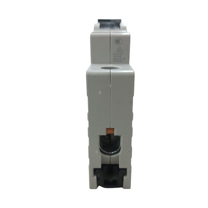 A gray modular electrical component or DIN rail module with black plastic connectors at the top and bottom, shown against a plain white background.
