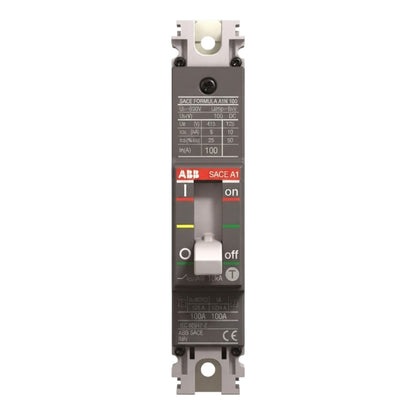 ABB SACE Formula A6 500 SACE.A1 circuit breaker with a central switch handle, shown on a solid white background.