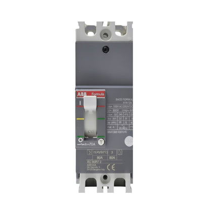 ABB C20 circuit breaker module, white plastic housing with a black switch handle and a red ABB logo label, shown on a plain white background.