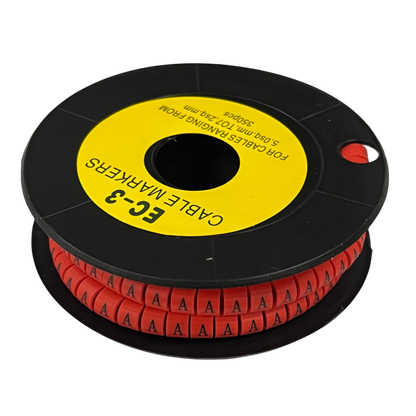 Grippes (A) Cable Marker Red 5.0mm to 7.2mm 350pcs