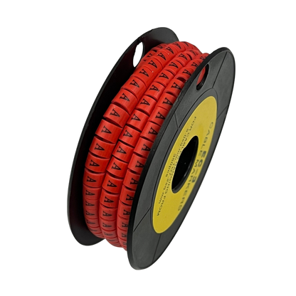 Grippes (A) Cable Marker Red 5.0mm to 7.2mm 350pcs