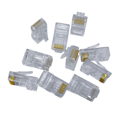 AMP CAT 6E UTP Plug Connector CAT 6 Plastic RJ45 Plug 100 Pcs per Order