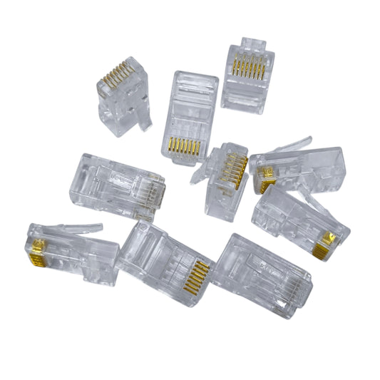 AMP CAT 6E UTP Plug Connector CAT 6 Plastic RJ45 Plug 100 Pcs per Order