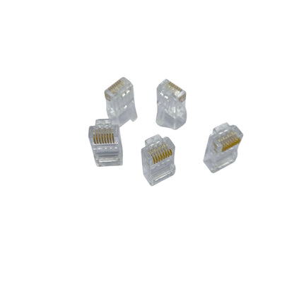 AMP CAT 6E UTP Plug Connector CAT 6 Plastic RJ45 Plug 5 Pcs per Order