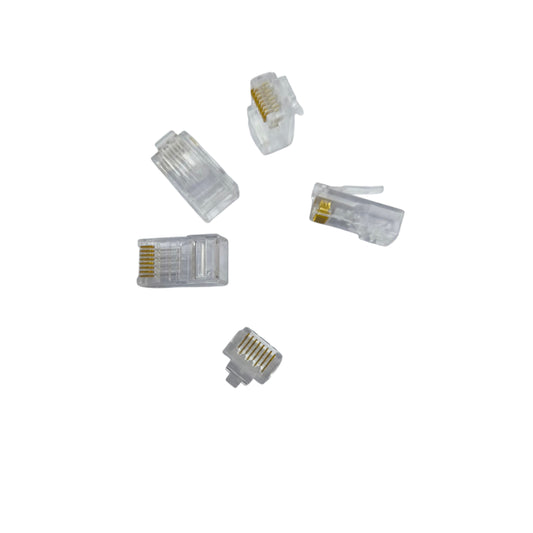 AMP CAT 6E UTP Plug Connector CAT 6 Plastic RJ45 Plug 5 Pcs per Order