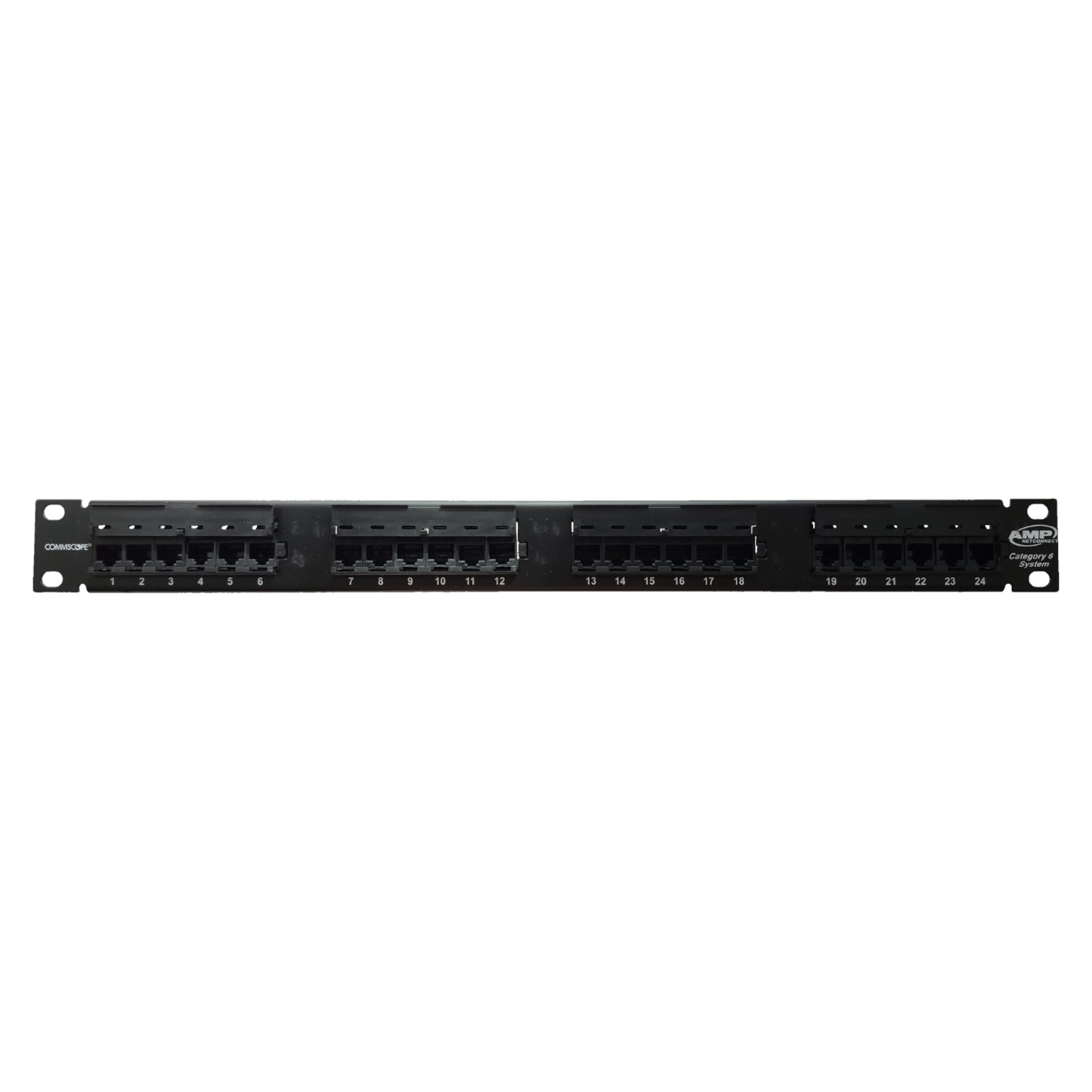 AMP Cat6 24 Port Patch Panel for Network Access Points