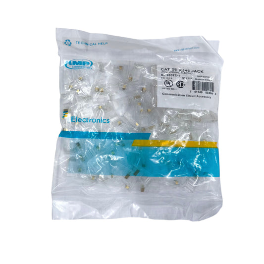 AMP CAT 5e Connector Plug Plastic RJ45 Connector CAT5e 100Pcs per Box