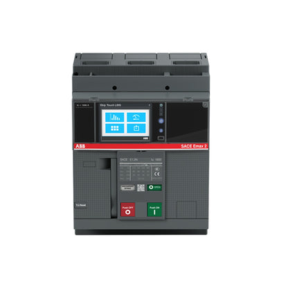ABB SACE EMAX 2 2500A 3P Air Circuit Breaker Industrial Fixed Type 50KAIC 690V EKIP Touch LSIG IEC 60947-2 SACE EMAX 2 E2.2N2500A3P
