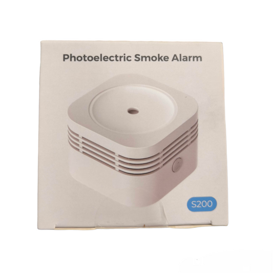 Aegislink Photo Electric Smoke Alarm Square Design with Battery Non Replaceable