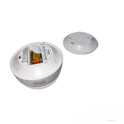 Aegislink wireless interlinked smoke alarm with mounting base for home security
