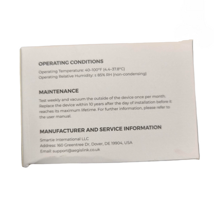 Aegislink Wireless Interlinked Smoke Alarm with Battery CR123A S-RF220 Compatible with TuyaSmart App Smoke Detector Electx Electrical Supply 3