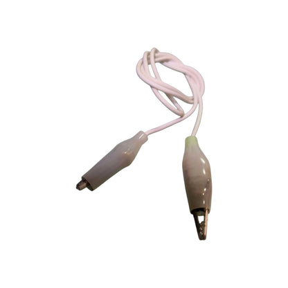 Alligator Clip with 0.25mm AWG 26 Wire 0.5Meter Available in Black and White