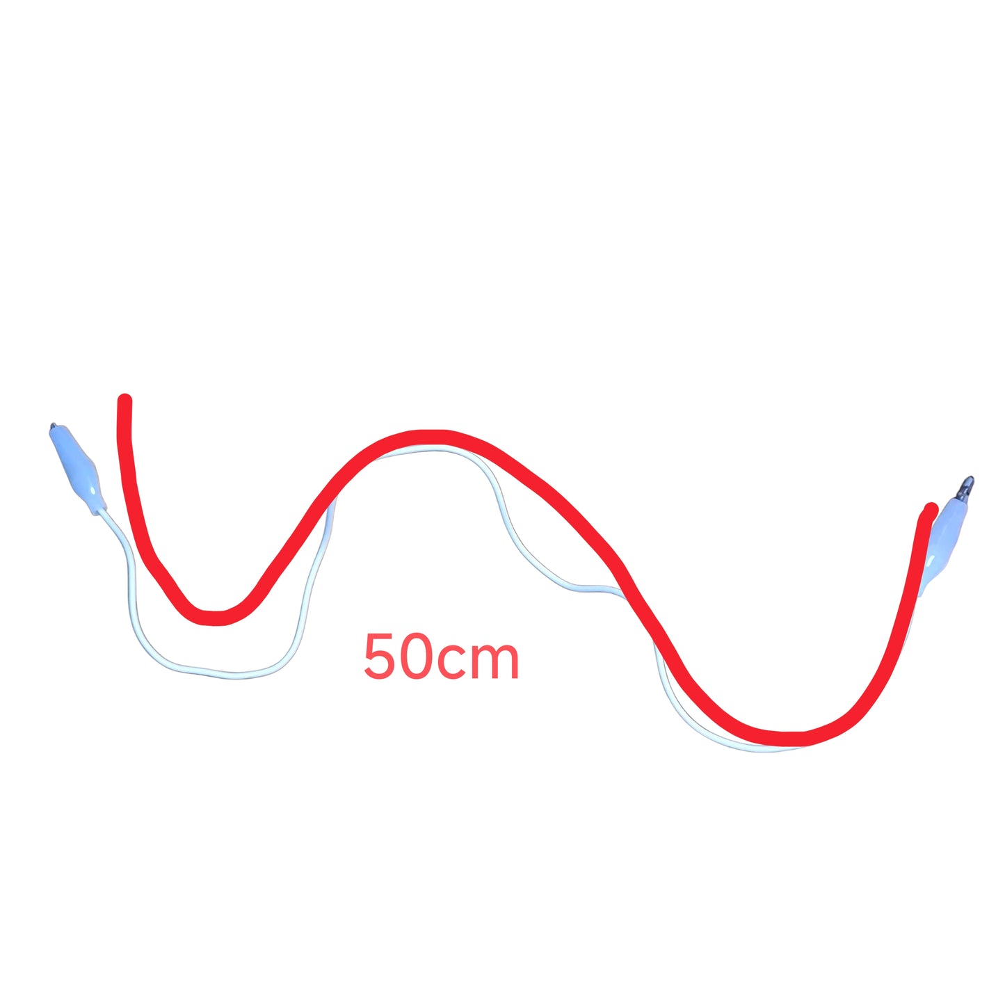 Alligator Clip with 0.25mm AWG 26 Wire 0.5Meter Available in Black and White