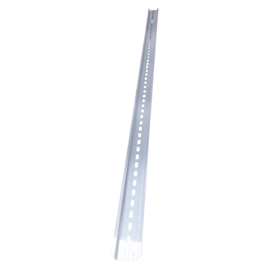Metal shelf bracket on a white background