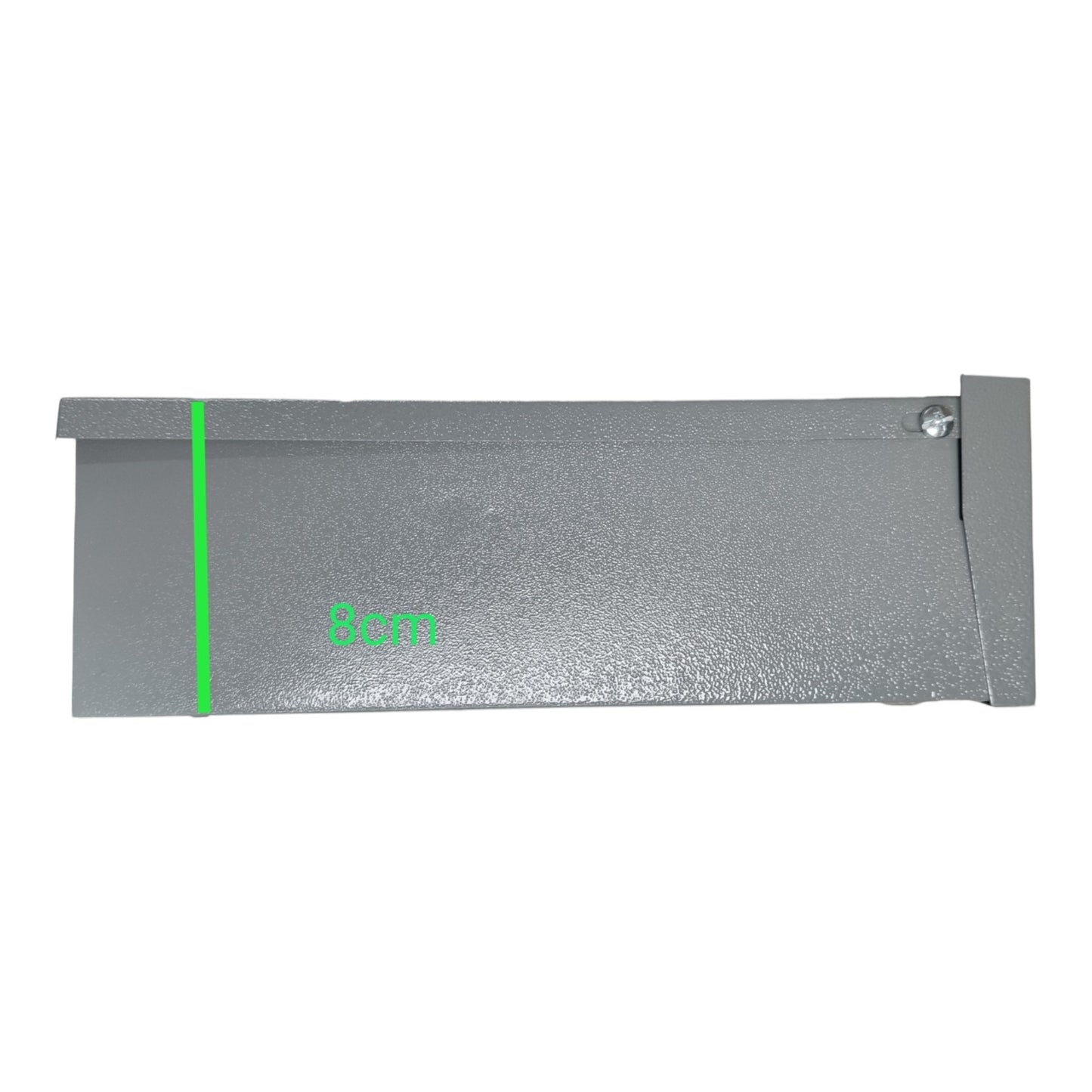 Gray strip of fabric with a green line and '8cm' text on a white background