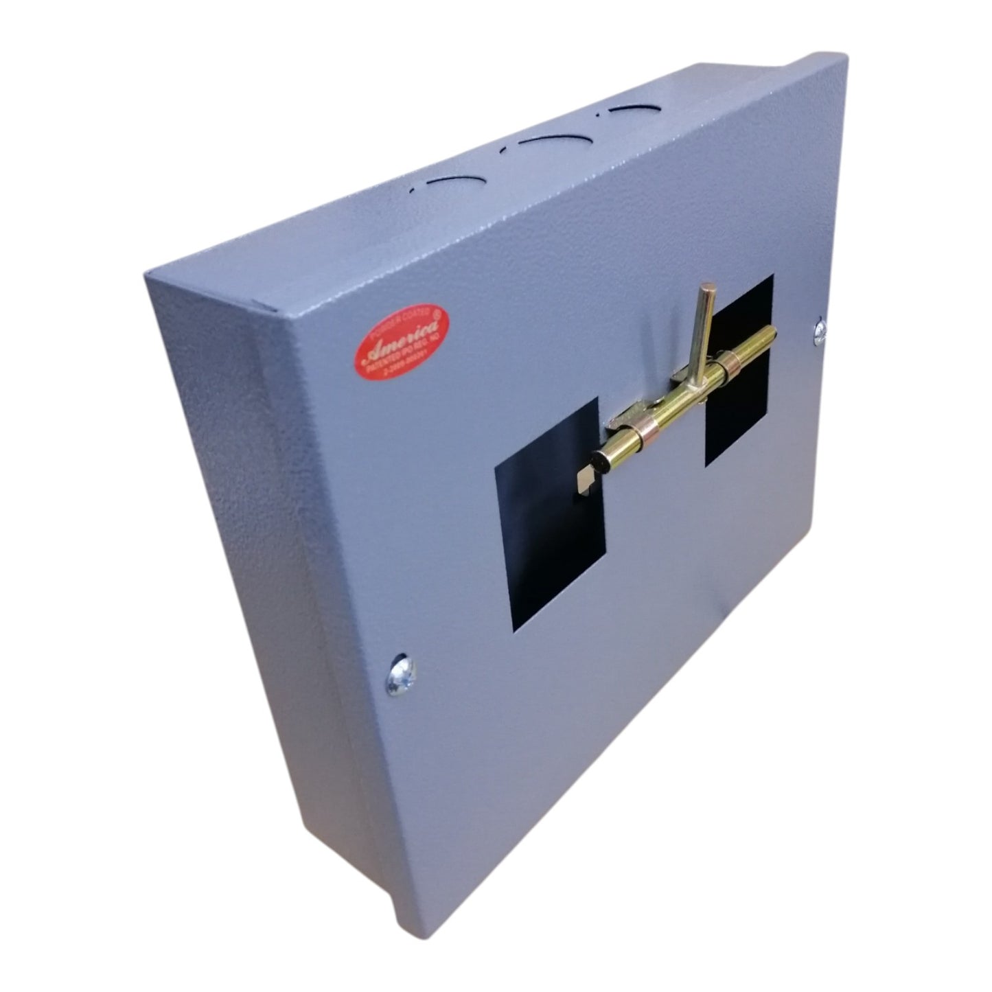 America Powder Coated MTS Panel Board Enclosure Box for 2-Pole Bolt-On Circuit Breakers
