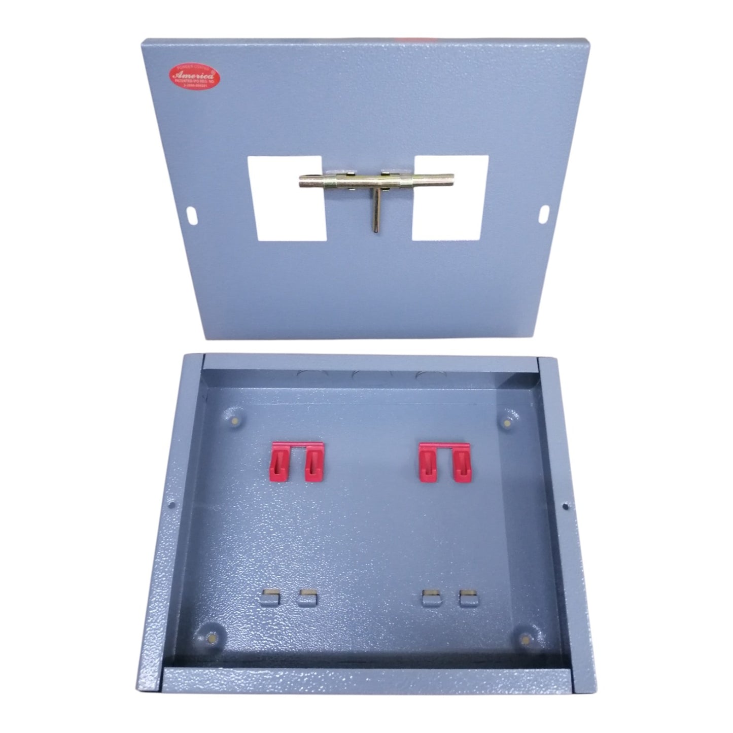 America Powder Coated MTS Panel Board Enclosure Box for 2-Pole Bolt-On Circuit Breakers