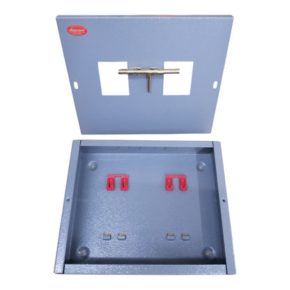 America Powder Coated MTS Panel Board Enclosure Box for 2-Pole Bolt-On Circuit Breakers