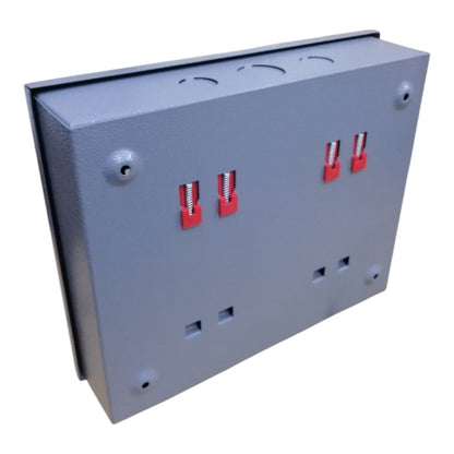 America Powder Coated MTS Panel Board Enclosure Box for 2-Pole Bolt-On Circuit Breakers