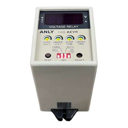 Anly Digital 3 Phase Voltage Relay 160-300V AC and DC 100VAC-240V AEVR-NL Electx ELectrical Supply