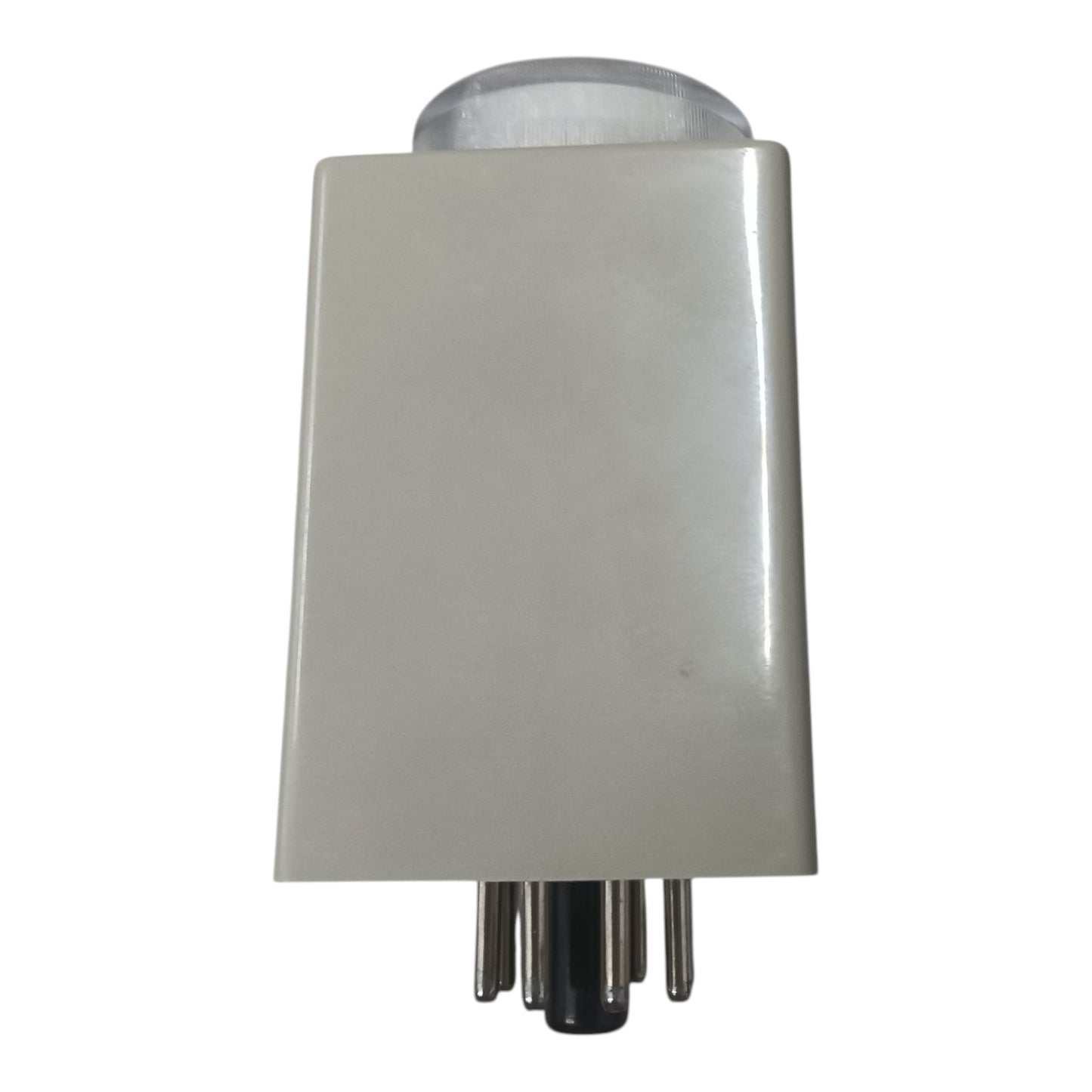 Rectangular wall light fixture with cylindrical base on a white background