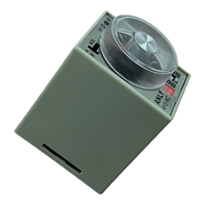 Gray electronic device with a transparent cover on a white background