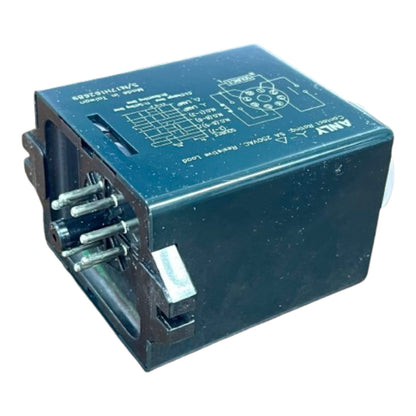 Blue electronic component with wiring on a white background