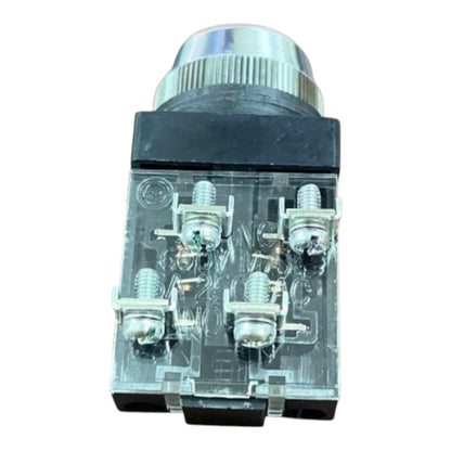 Auspicious 25mm Push Button Switch 3A 220V 2NO+2NC Red Green Yellow PB25 Electx Electrical Supply