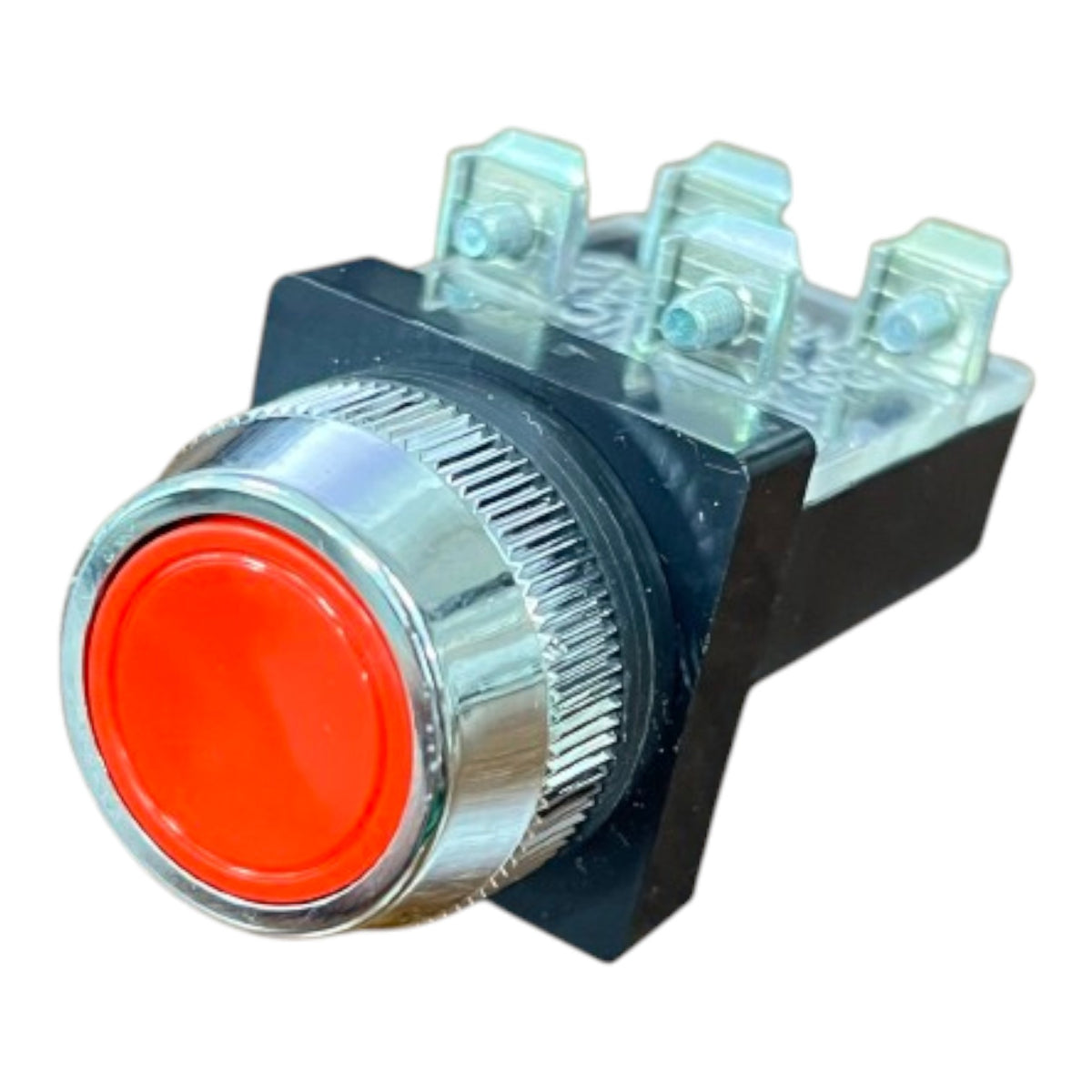 Auspicious 25mm Push Button Switch 3A 220V 2NO+2NC Red Green Yellow PB25 Electx Electrical Supply
