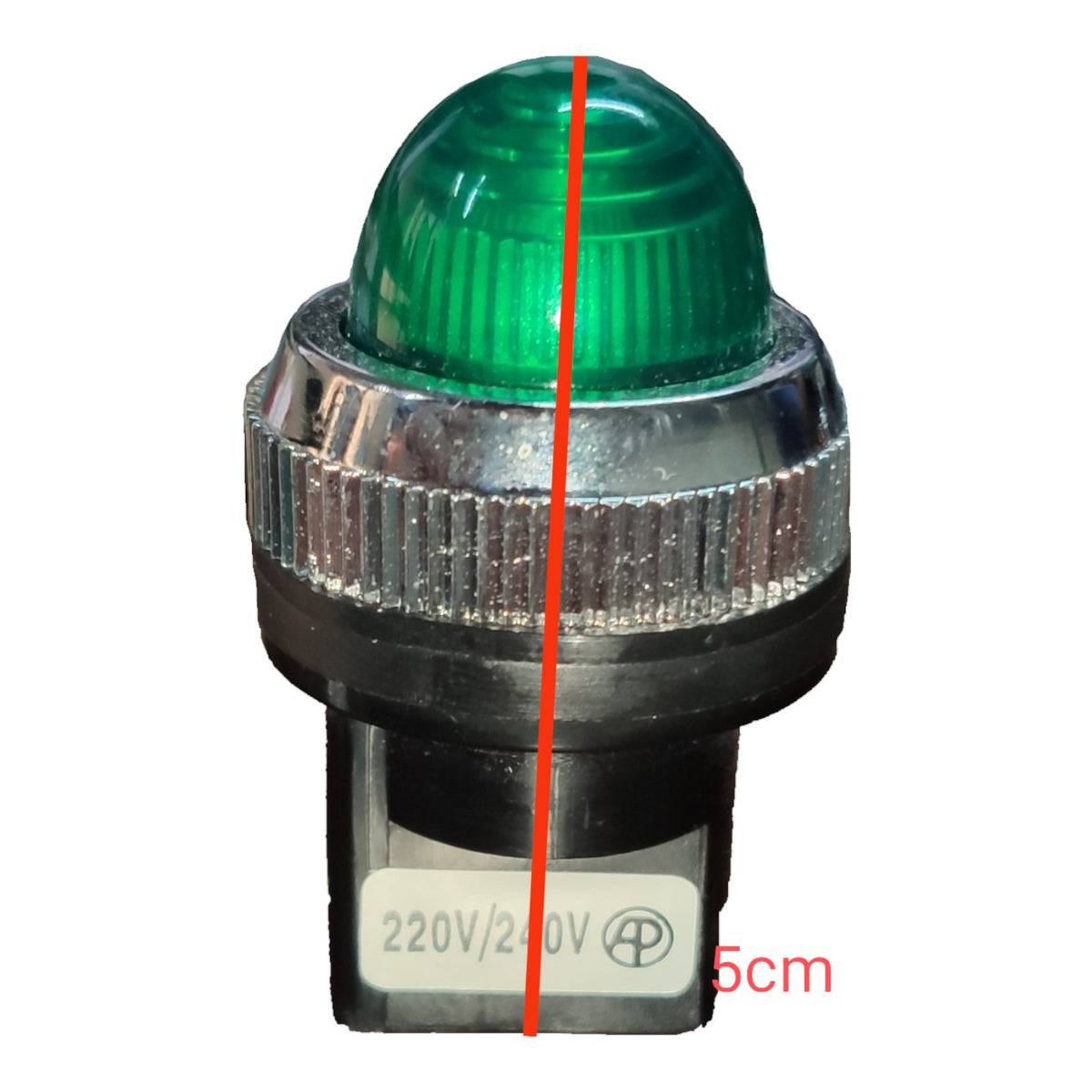 Auspicious Pilot Lamp 25mm Neon Light 220V Green NPLR25220V Electx Electrical Supply 