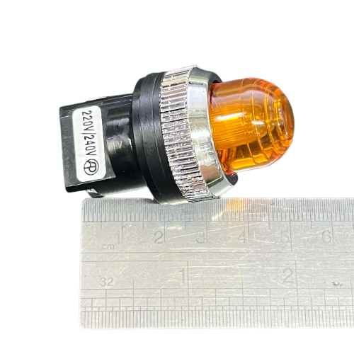 Auspicious Pilot Lamp 25mm Neon Light 220V YELLOW