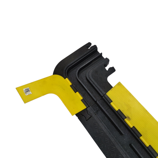 BFT 2 Channel Cable Ramp Protector with Corner Guard 90 Degrees to the Left