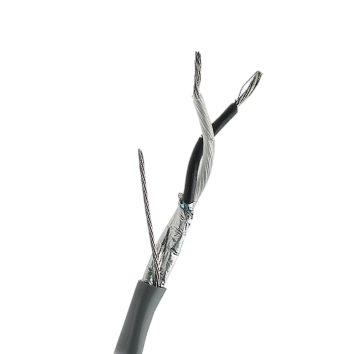 Belden Shielded Data Cable 2 Pairs 4 Cores 24AWG 0.25 mm² 30 m Silver Sheath Polyvinyl Chloride 8719