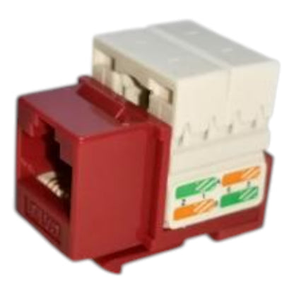 Belkin Cat6 Network Outlet Lan Outlet Device I/O Ethernet Port Keystone Jack Red