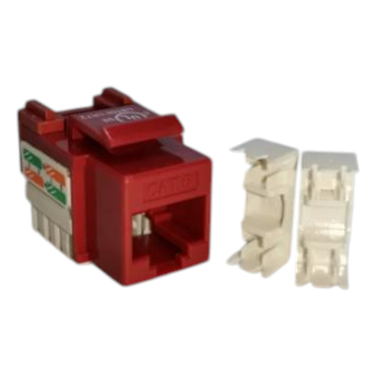 Belkin Cat6 Network Outlet Lan Outlet Device I/O Ethernet Port Keystone Jack Red