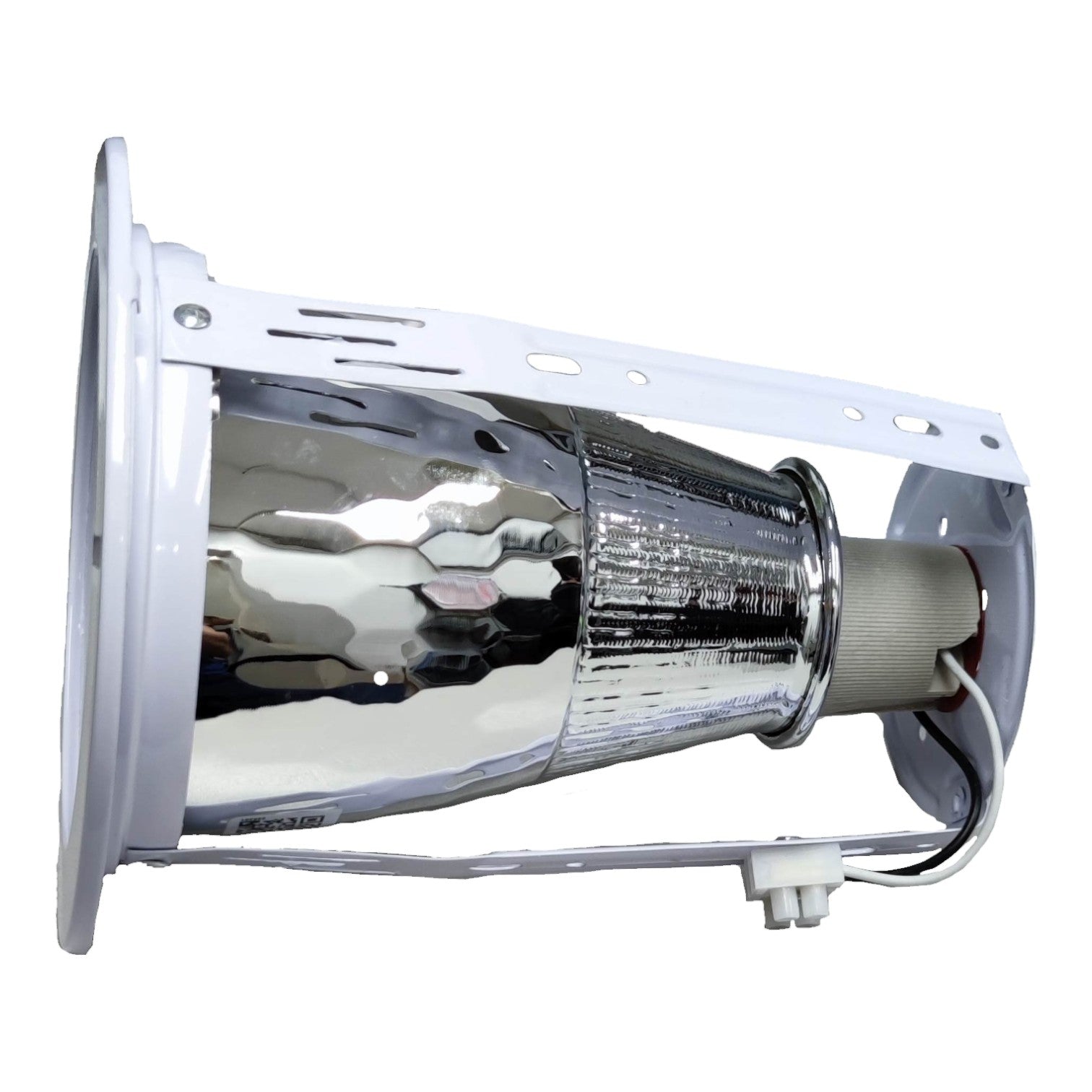 Metallic halogen lamp on a white background