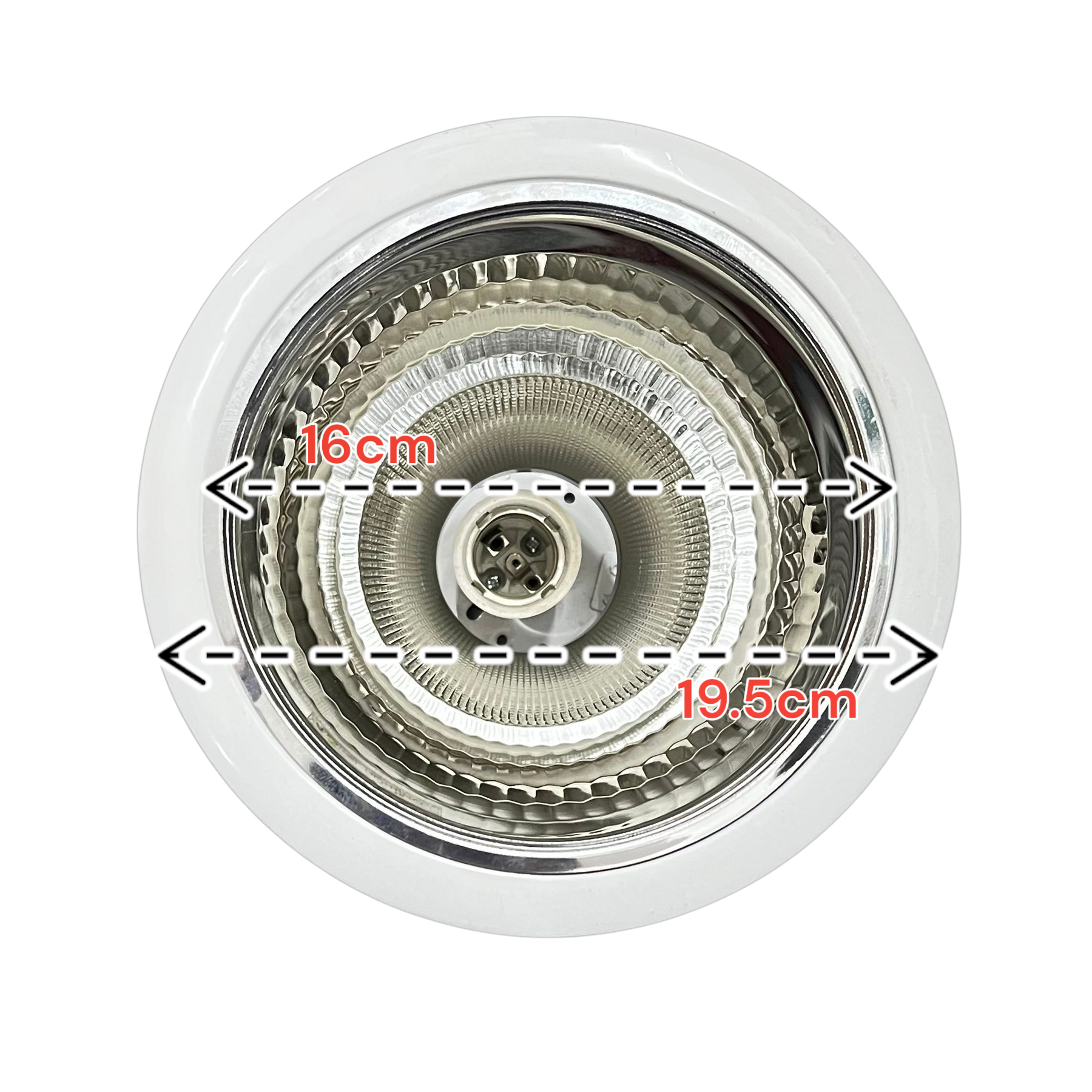 Measurement details of a wheel or pulley system on a white background