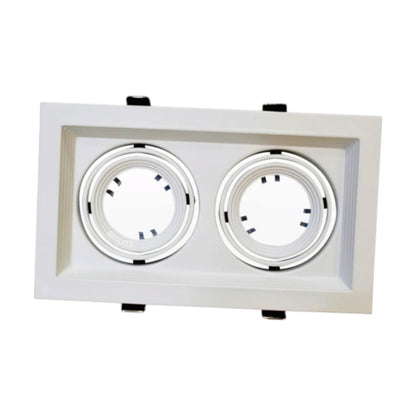 Biglite Recessed MR16 Fixture All White Available in 1, 2 or 3 Lights MR16R-WH