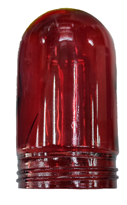 Biglite red vapor lamp glass cover with smooth glossy finish for lighting installations