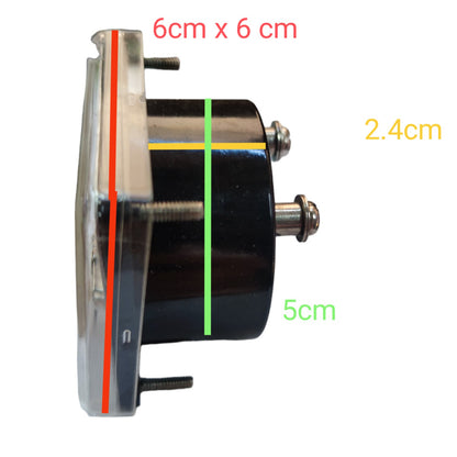 Brother 20A DC Panel Meter 60mmx60mm Analog Panel Meter YH-60P20ADC I Electx Electrical Supply