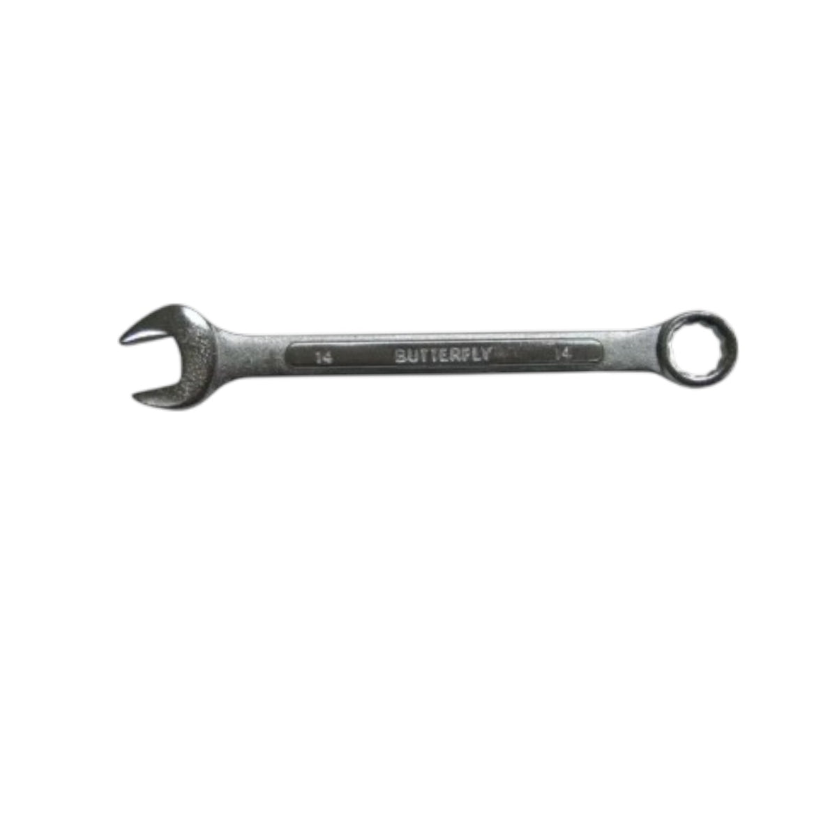 A 1/2-14 double-ended wrench with a ring on one end, featuring the brand name 'BUTTERFLY' engraved on the handle, shown against a plain white background.