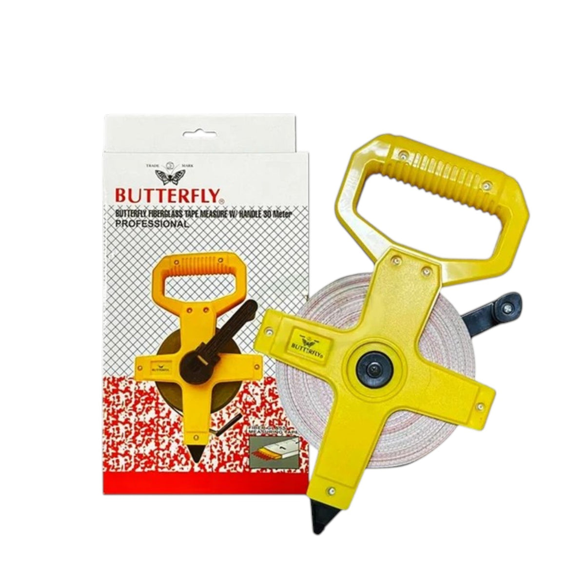 Butterfly Fiberglass Tape Measure 30 Meters #BF3013