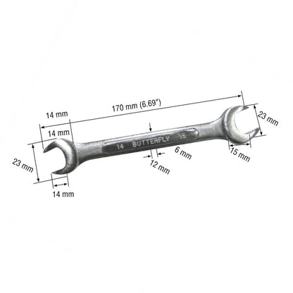 Butterfly Open Wrench 8mm to 22mm 801