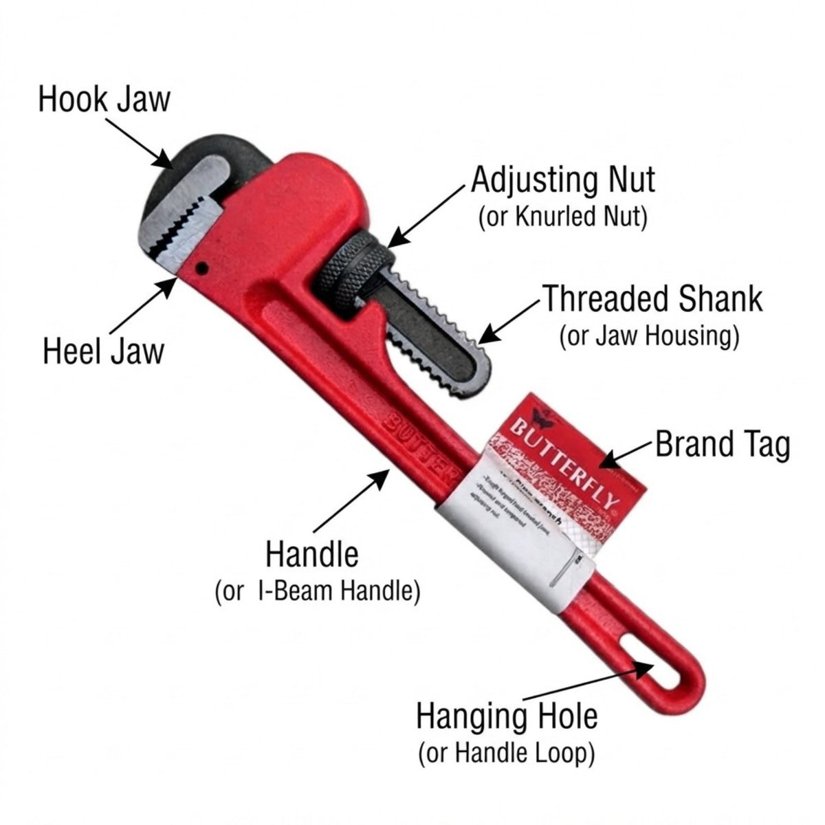 Butterfly Pipe Wrench 8 Inches to 48 Inches 805